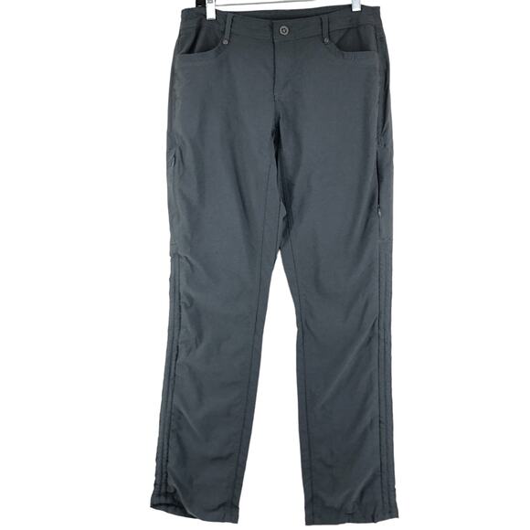 Kuhl Pants - Kuhl Womens Size 8R Grey Zip Thigh Pocket Outdoor Adventure Pants Stretch